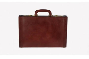 Heritage Ben Nevis Lid Over Attache Case with Multi Pockets, Chestnut